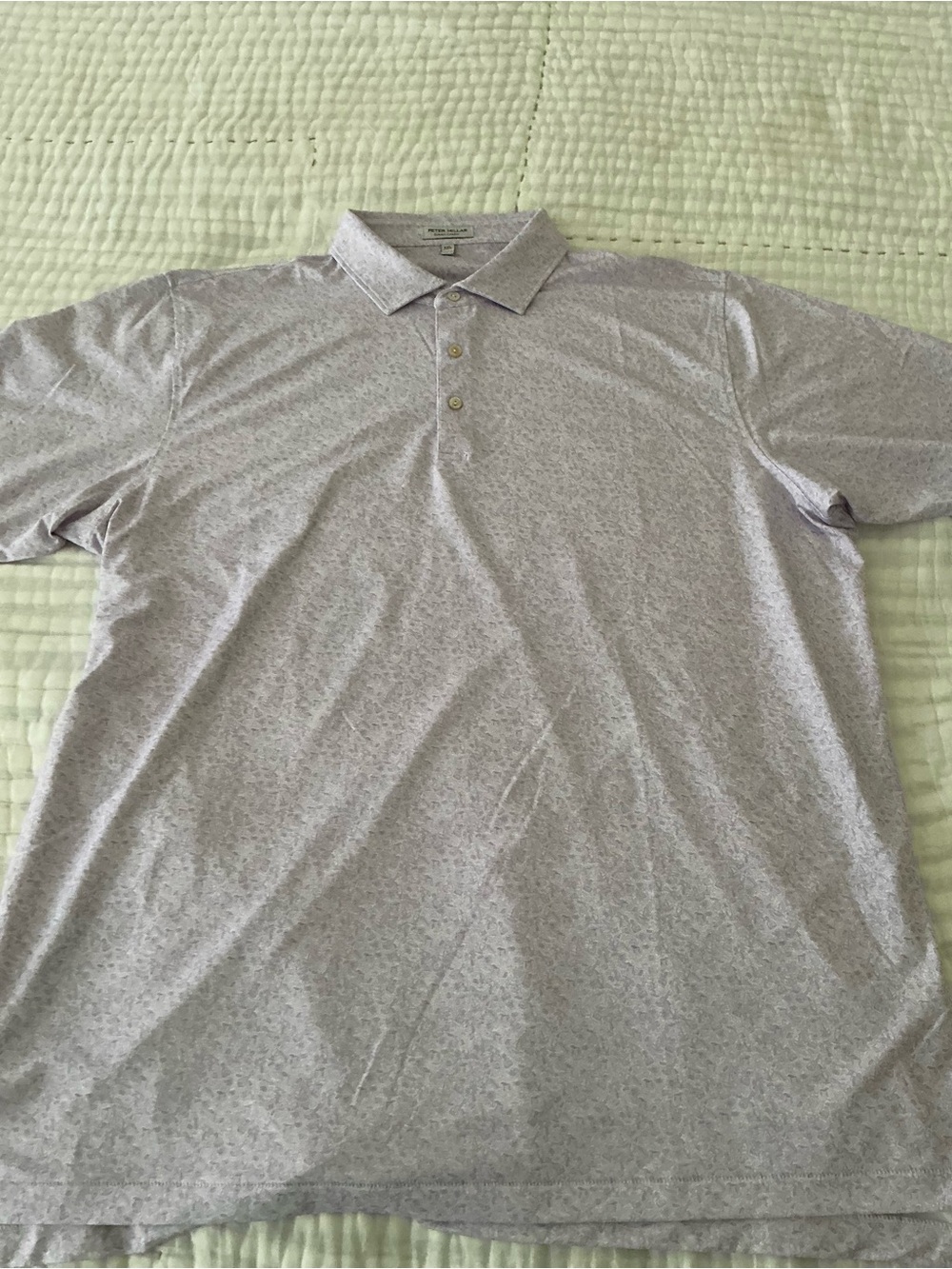 Peter Millar Men's Light Lavender Heather Polo